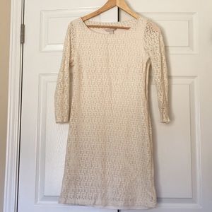 Banana Republic eyelet dress with sleeves